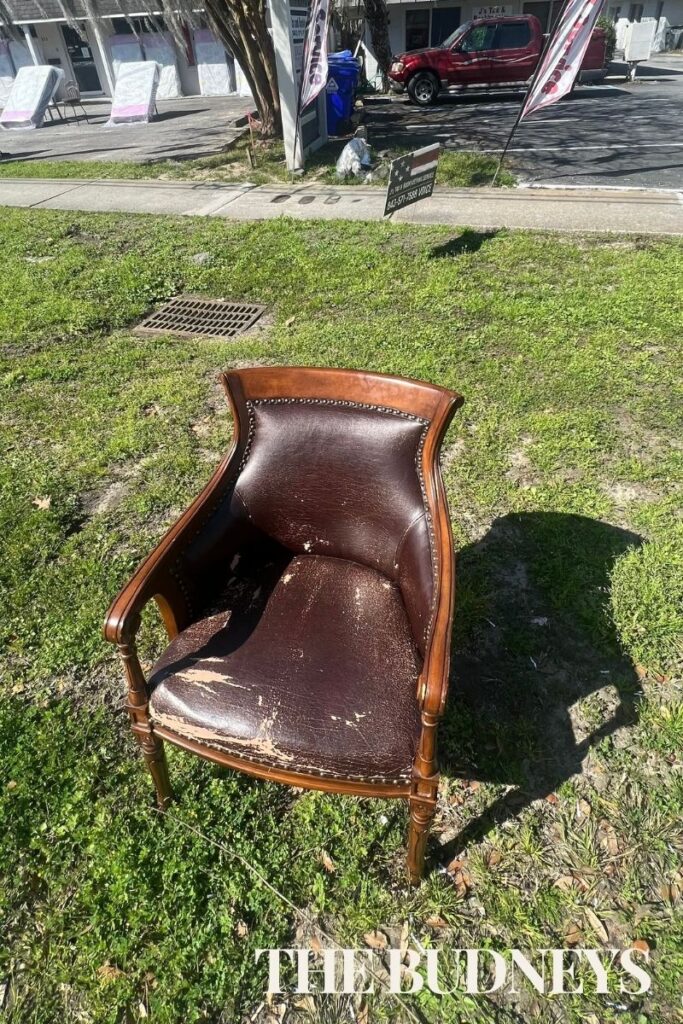 Ralph Lauren inspired chair found roadside